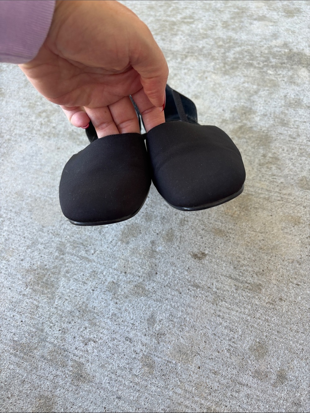Mootsies Tootsies Vintage Black Slingback Low Block Heel Pumps - Picture 4 of 11